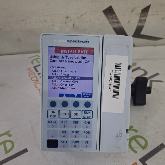 Baxter Sigma Spectrum 8.00.04 w/o Battery Infusion Pump