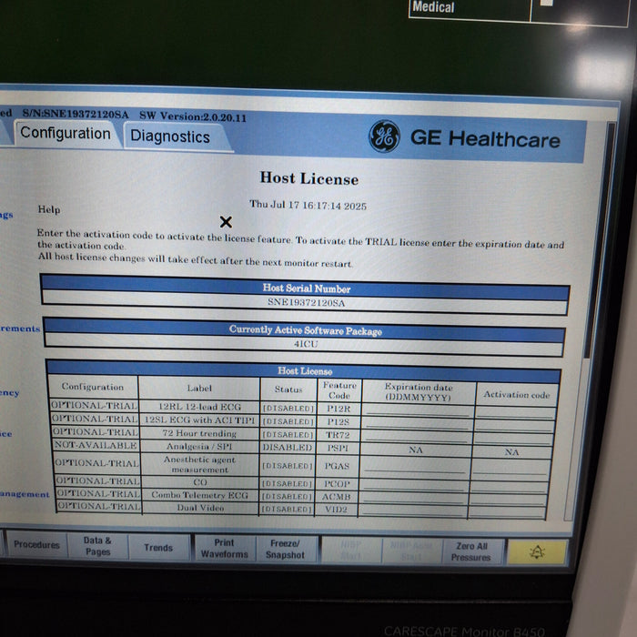 GE Healthcare GE Healthcare Carescape B450 Critical Care Patient Monitor Patient Monitors reLink Medical