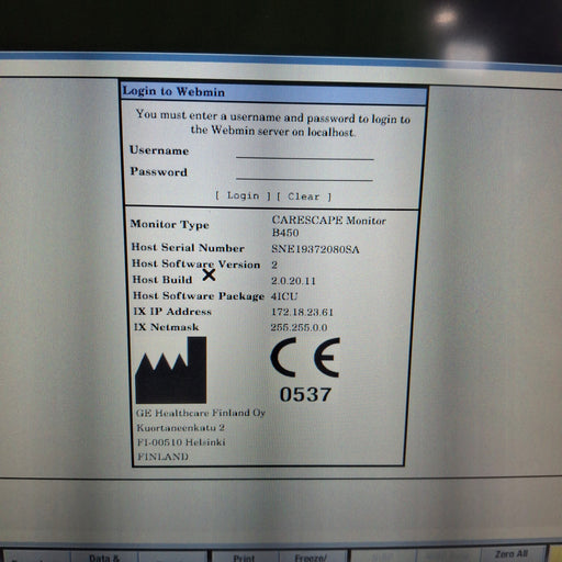 GE Healthcare GE Healthcare Carescape B450 Critical Care Patient Monitor Patient Monitors reLink Medical
