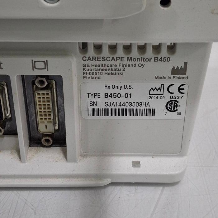 GE Healthcare GE Healthcare Carescape B450 Critical Care Patient Monitor Patient Monitors reLink Medical