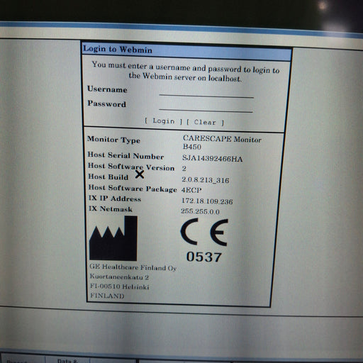 GE Healthcare GE Healthcare Carescape B450 Emergency Care Patient Monitor Patient Monitors reLink Medical