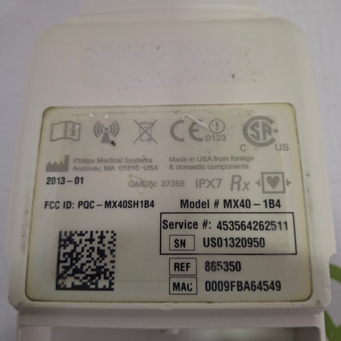 Philips MX40 1.4 ECG/SPO2 865350 Telemetry Transmitter