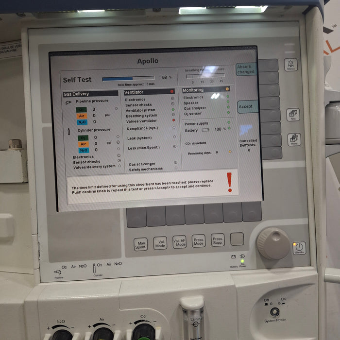 Draeger Medical Apollo Anesthesia System