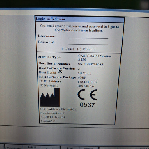 GE Healthcare GE Healthcare Carescape B450 Anesthesia Care Patient Monitor Patient Monitors reLink Medical