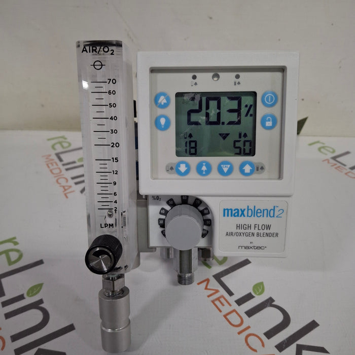 Maxtec, Inc. Maxtec, Inc. MAXBlend 2 Low Flow Air/Oxygen Blender Respiratory reLink Medical