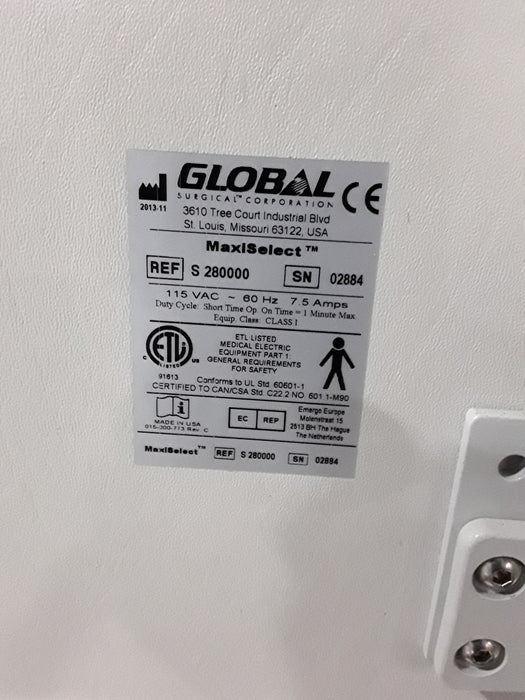 Global Surgical Corporation Global Surgical Corporation MaxiSelect Exam Chair Exam Chairs / Tables reLink Medical