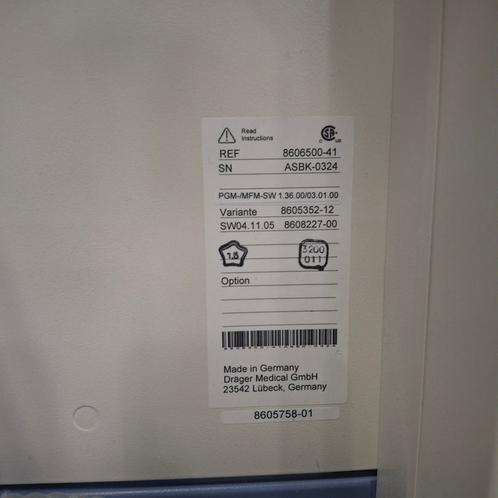 Draeger Medical Apollo Anesthesia System