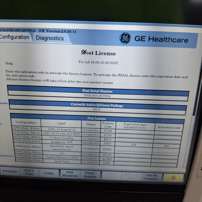 GE Healthcare GE Healthcare Carescape B450 Critical Care Patient Monitor Patient Monitors reLink Medical