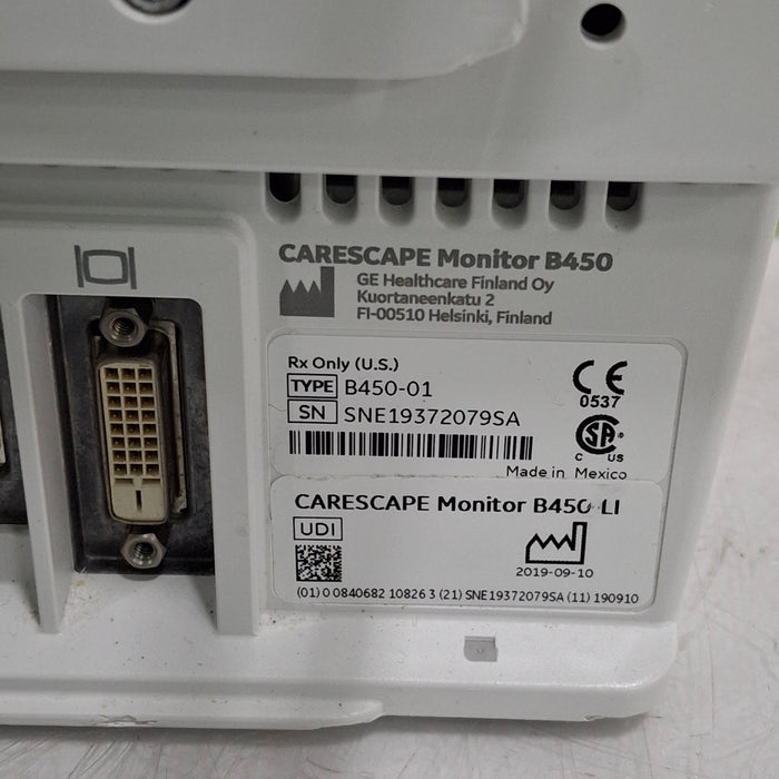 GE Healthcare GE Healthcare Carescape B450 Critical Care Patient Monitor Patient Monitors reLink Medical