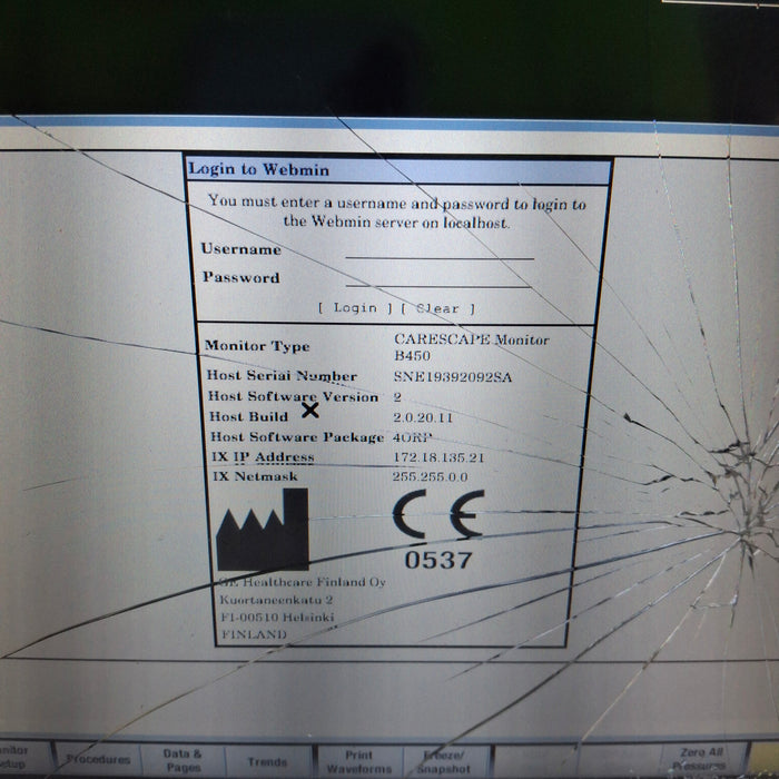 GE Healthcare GE Healthcare Carescape B450 Anesthesia Care Patient Monitor Patient Monitors reLink Medical