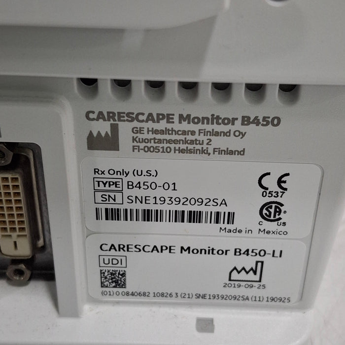 GE Healthcare GE Healthcare Carescape B450 Anesthesia Care Patient Monitor Patient Monitors reLink Medical