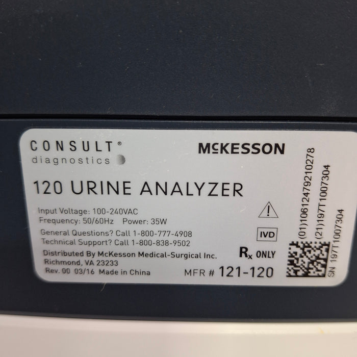 McKesson Consult 120 Urine Analyzer
