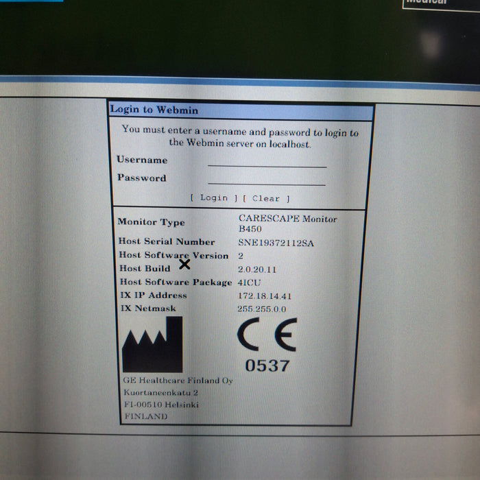 GE Healthcare GE Healthcare Carescape B450 Critical Care Patient Monitor Patient Monitors reLink Medical