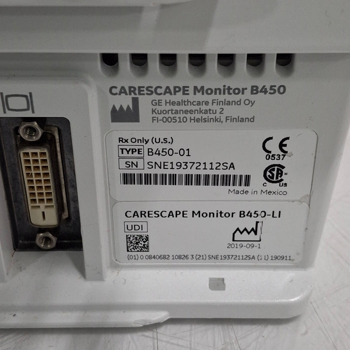 GE Healthcare GE Healthcare Carescape B450 Critical Care Patient Monitor Patient Monitors reLink Medical