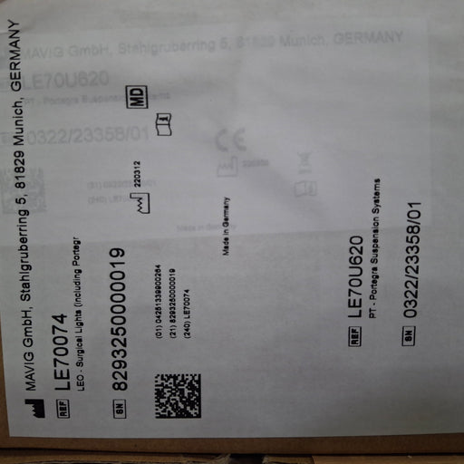 Mavig Mavig Portegra2 Suspension Arm Surgical & Exam Lights reLink Medical