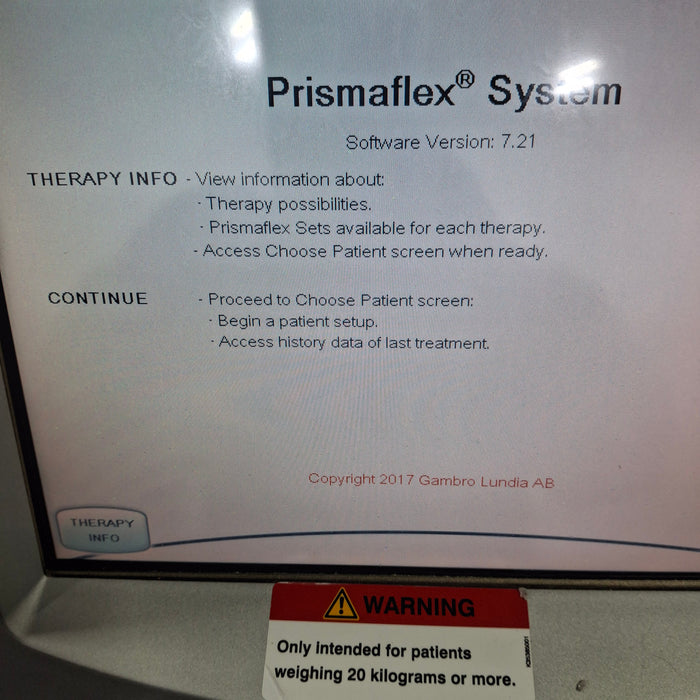 Gambro Gambro Prismaflex Dialysis Machine Dialysis reLink Medical