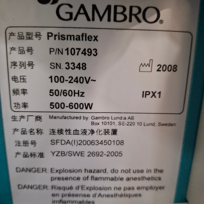 Gambro Gambro Prismaflex Dialysis Machine Dialysis reLink Medical