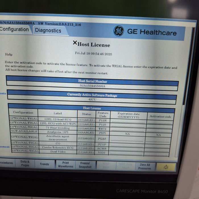 GE Healthcare GE Healthcare Carescape B450 Critical Care Patient Monitor Patient Monitors reLink Medical