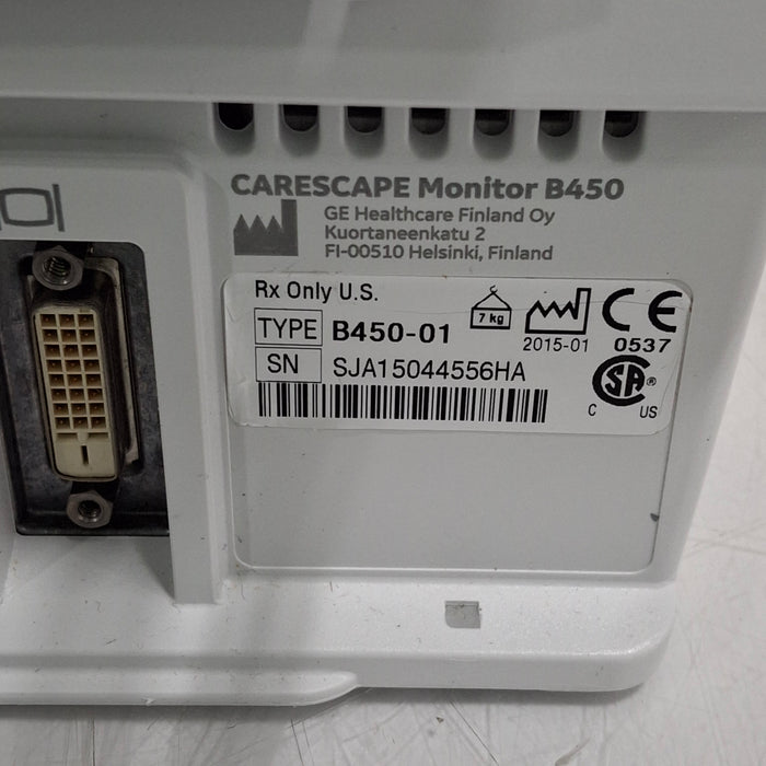 GE Healthcare GE Healthcare Carescape B450 Critical Care Patient Monitor Patient Monitors reLink Medical