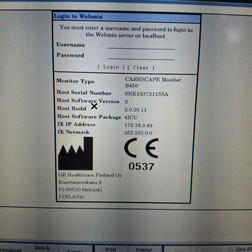 GE Healthcare GE Healthcare Carescape B450 Critical Care Patient Monitor Patient Monitors reLink Medical