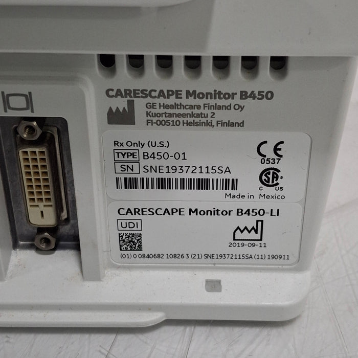 GE Healthcare GE Healthcare Carescape B450 Critical Care Patient Monitor Patient Monitors reLink Medical