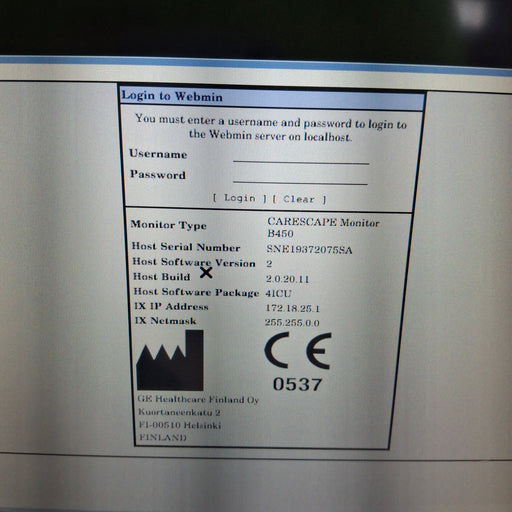 GE Healthcare GE Healthcare Carescape B450 Critical Care Patient Monitor Patient Monitors reLink Medical