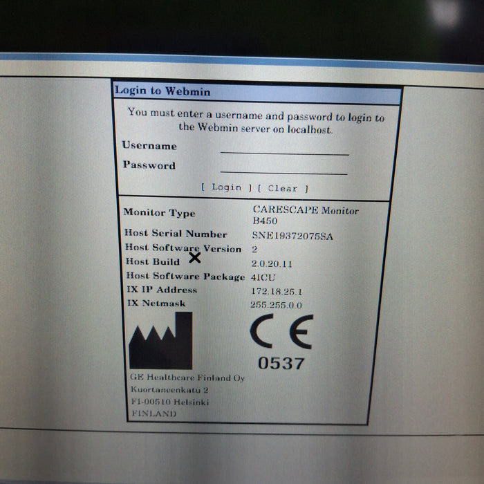 GE Healthcare GE Healthcare Carescape B450 Critical Care Patient Monitor Patient Monitors reLink Medical