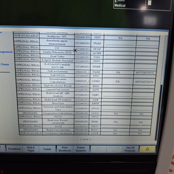 GE Healthcare GE Healthcare Carescape B450 Critical Care Patient Monitor Patient Monitors reLink Medical