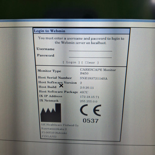 GE Healthcare GE Healthcare Carescape B450 Critical Care Patient Monitor Patient Monitors reLink Medical