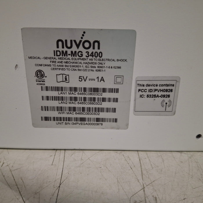 NUVON NUVON IDM-MG 3400 Electronic System Computers Tablets & Networking reLink Medical