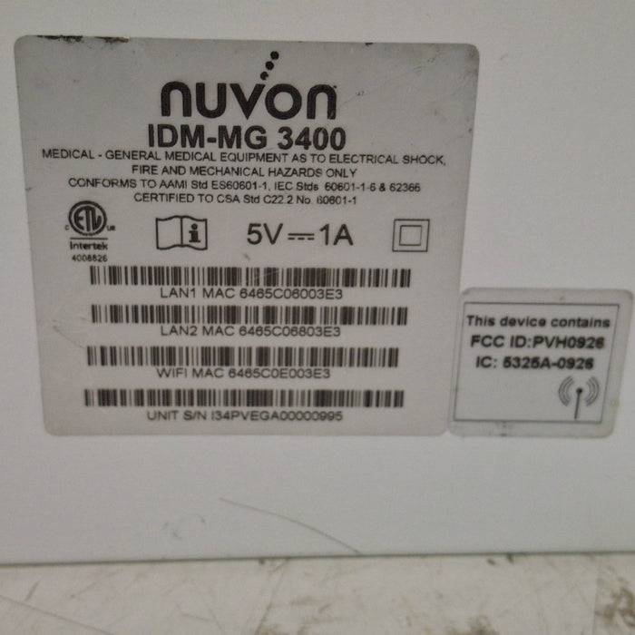 NUVON NUVON IDM-MG 3400 Electronic System Computers Tablets & Networking reLink Medical