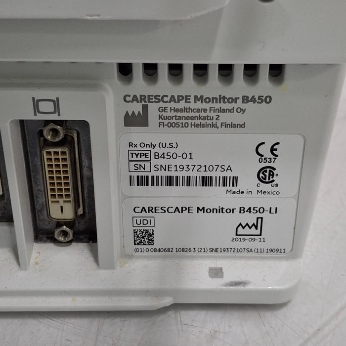 GE Healthcare GE Healthcare Carescape B450 Critical Care Patient Monitor Patient Monitors reLink Medical