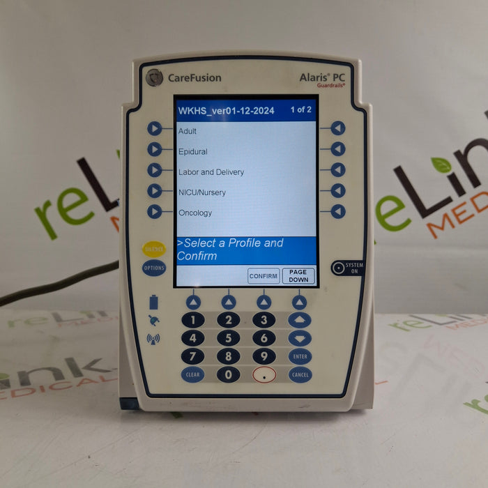 CareFusion Alaris 8015 Large Screen POC Infusion Pump