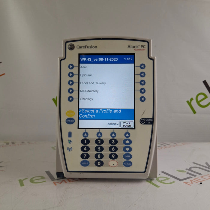CareFusion Alaris 8015 Large Screen POC Infusion Pump