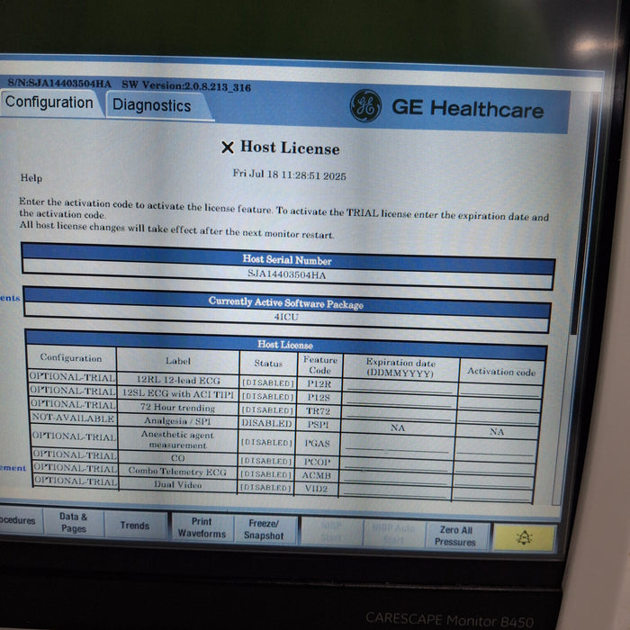 GE Healthcare GE Healthcare Carescape B450 Critical Care Patient Monitor Patient Monitors reLink Medical