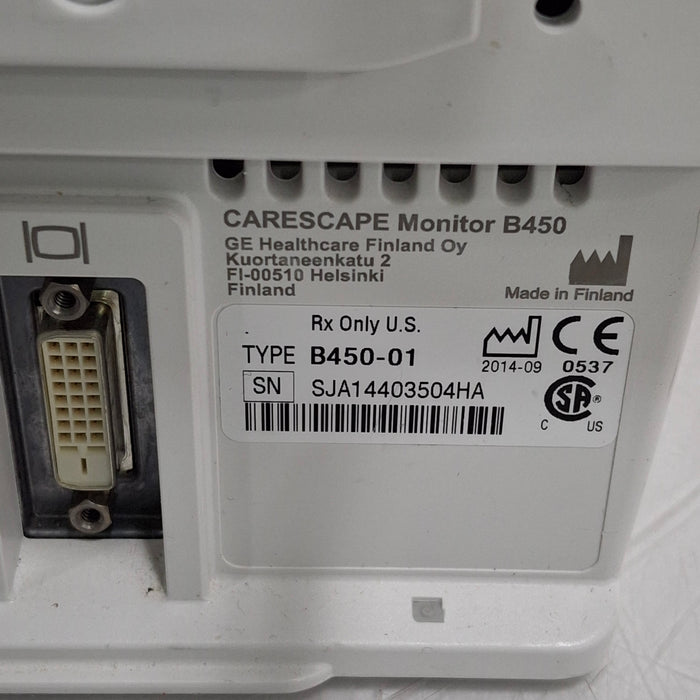 GE Healthcare GE Healthcare Carescape B450 Critical Care Patient Monitor Patient Monitors reLink Medical