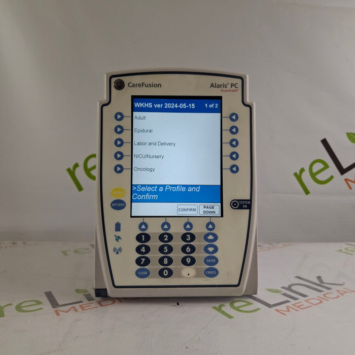 CareFusion Alaris 8015 Large Screen POC Infusion Pump