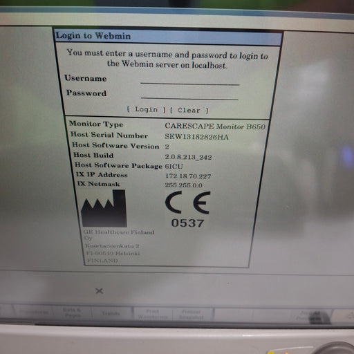GE Healthcare GE Healthcare Carescape B650 Critical Care Patient Monitor Patient Monitors reLink Medical