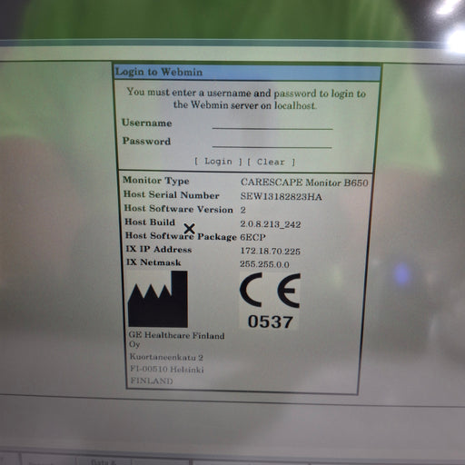 GE Healthcare GE Healthcare Carescape B650 Emergency Care Patient Monitor Patient Monitors reLink Medical