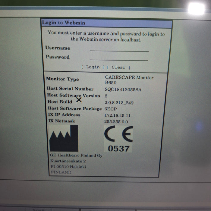 GE Healthcare GE Healthcare Carescape B650 Emergency Care Patient Monitor Patient Monitors reLink Medical