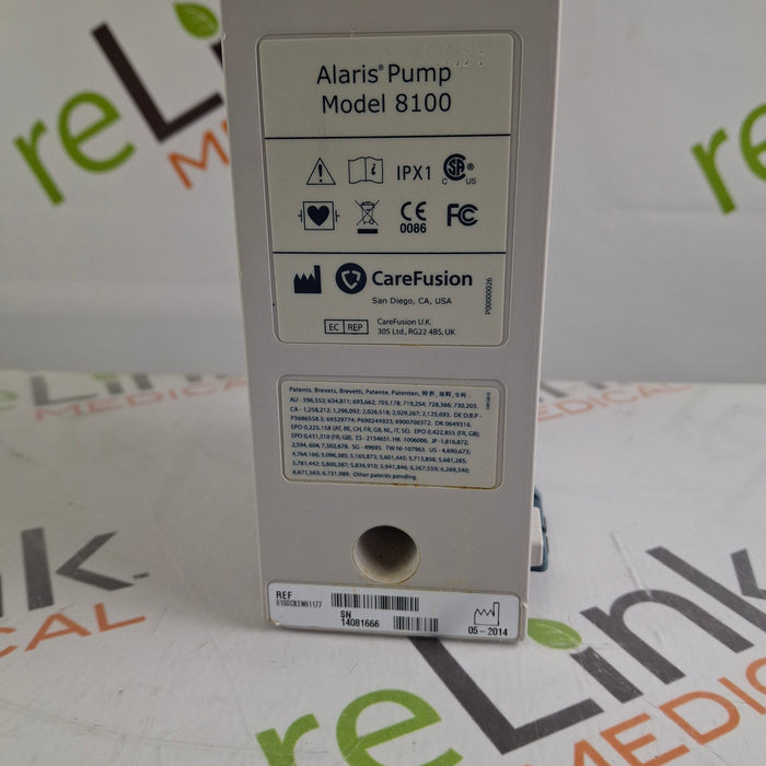 CareFusion CareFusion Alaris 8100 LVP Infusion Pump Module Infusion Pump reLink Medical