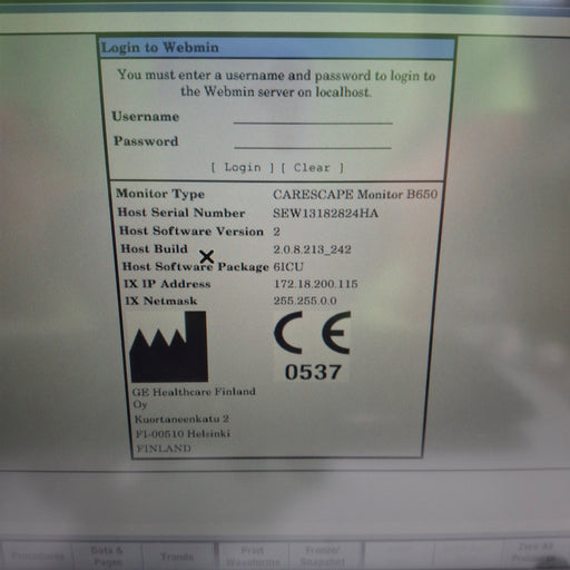 GE Healthcare GE Healthcare Carescape B650 Critical Care Patient Monitor Patient Monitors reLink Medical