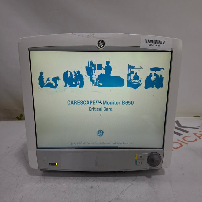 GE Healthcare GE Healthcare Carescape B650 Critical Care Patient Monitor Patient Monitors reLink Medical