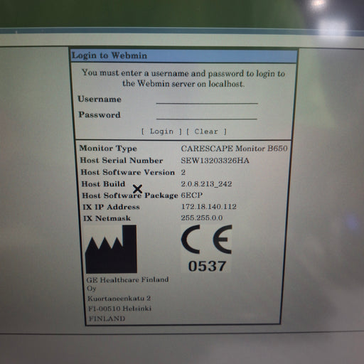 GE Healthcare GE Healthcare Carescape B650 Emergency Care Patient Monitor Patient Monitors reLink Medical