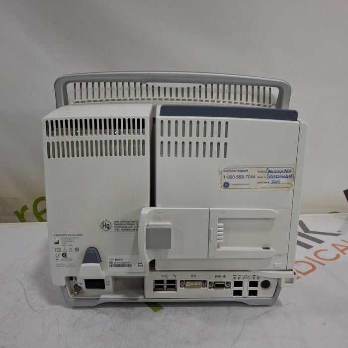 GE Healthcare GE Healthcare Carescape B650 Emergency Care Patient Monitor Patient Monitors reLink Medical