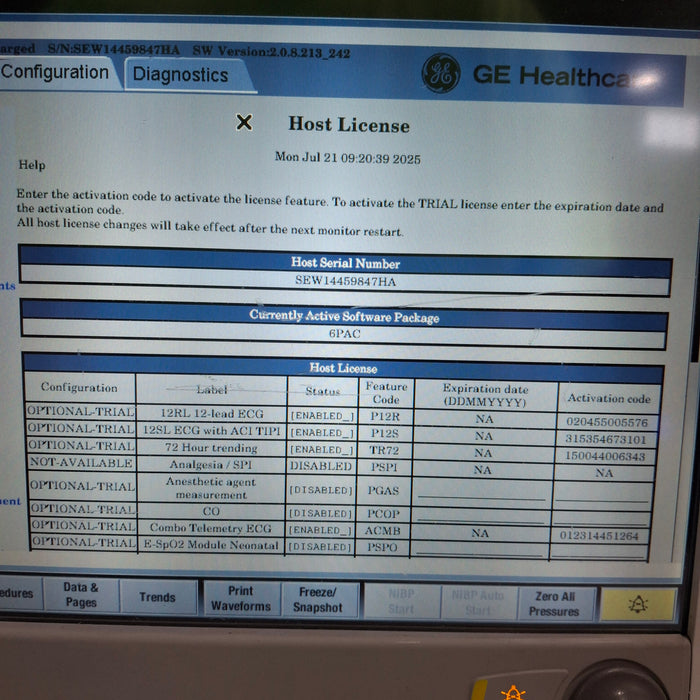GE Healthcare GE Healthcare Carescape B650 Post Anesthesia Care Patient Monitor Patient Monitors reLink Medical