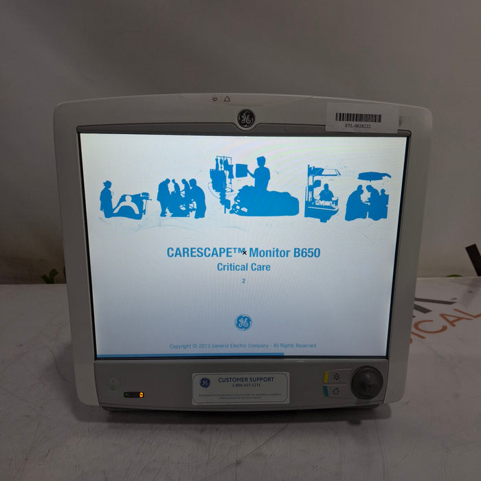 GE Healthcare GE Healthcare Carescape B650 Critical Care Patient Monitor Patient Monitors reLink Medical