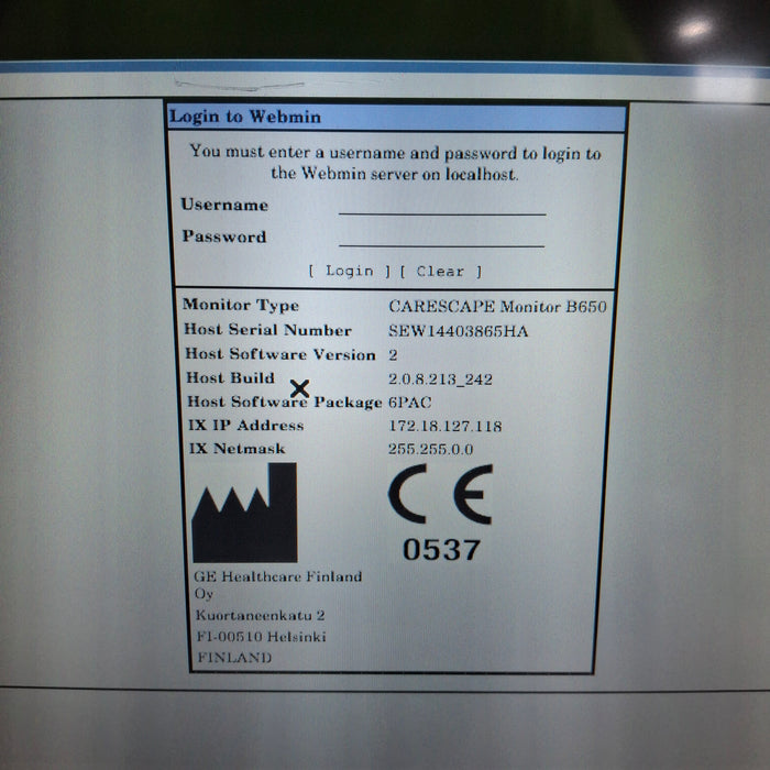 GE Healthcare GE Healthcare Carescape B650 Post Anesthesia Care Patient Monitor Patient Monitors reLink Medical