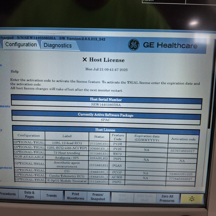 GE Healthcare GE Healthcare Carescape B650 Post Anesthesia Care Patient Monitor Patient Monitors reLink Medical