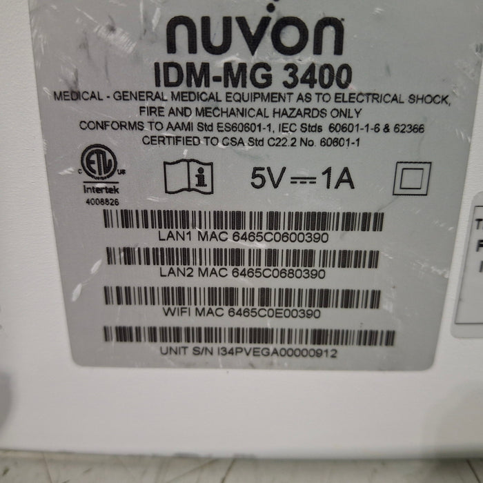NUVON NUVON IDM-MG 3400 Electronic System Computers Tablets & Networking reLink Medical